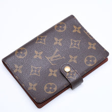 Load the image into the gallery viewer. LOUIS VUITTON ルイヴィトン 手帳ケース アジェンダPM モノグラム R20005 ブラウン 美品 中古 4a006057