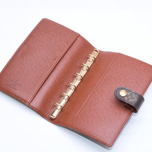 Load the image into the gallery viewer. LOUIS VUITTON ルイヴィトン 手帳ケース アジェンダPM モノグラム R20005 ブラウン 美品 中古 4a006057