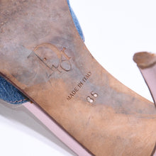 Load the image into the gallery viewer. CHRISTIAN DIOR クリスチャンディオール ミュール ヒール サイズ36 イタリア製 デニム ピンク 良品 中古 4a006005