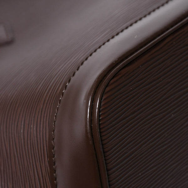 極美品 LOUIS VUITTON ルイヴィトン エピ アルマ ハンドバッグ M5214D ブラウン ダークブラウン エピレザー 中古 4a006102