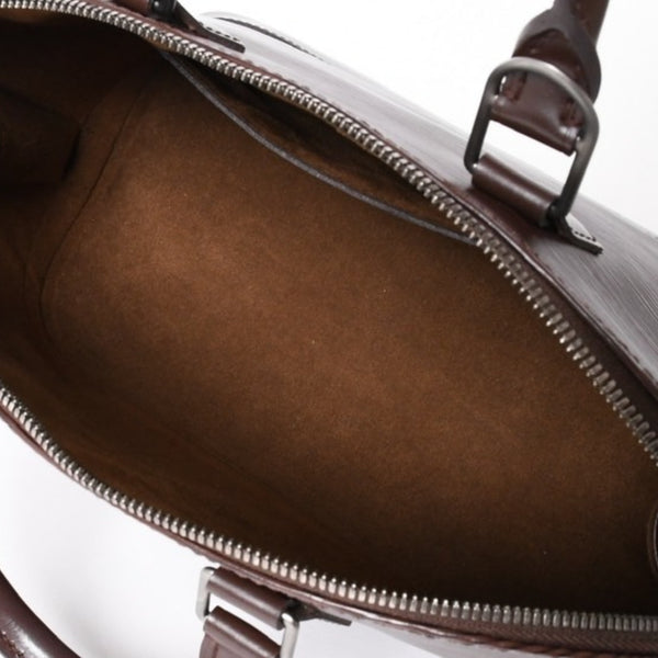 極美品 LOUIS VUITTON ルイヴィトン エピ アルマ ハンドバッグ M5214D ブラウン ダークブラウン エピレザー 中古 4a006102
