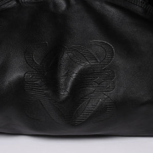 LOEWE Handbag Tote Bag Nappa Aire Black Anagram Embossed Leather Good Condition Used 4a005893
