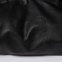 画像をギャラリービューアに読み込む, LOEWE ロエベ ハンドバッグ トートバッグ ナッパアイレ ブラック アナグラムエンボス加工 レザー 美品 中古 4a005893