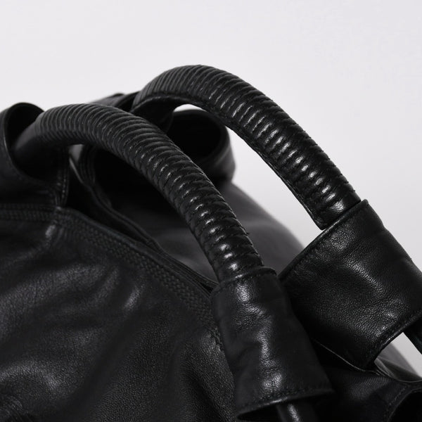LOEWE Handbag Tote Bag Nappa Aire Black Anagram Embossed Leather Good Condition Used 4a005893