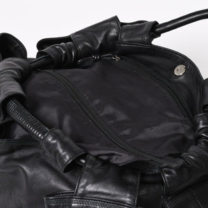 LOEWE Handbag Tote Bag Nappa Aire Black Anagram Embossed Leather Good Condition Used 4a005893