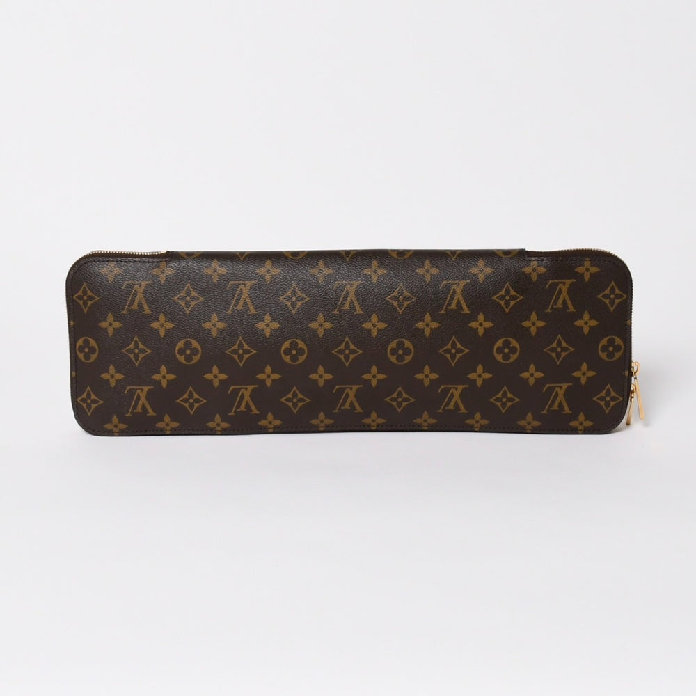 極美品 LOUIS VUITTON ルイヴィトン エテュイ5 クラヴァット M47535 モノグラム ネクタイケース PVC ヌメ革 中古 4a005816