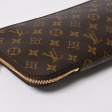 画像をギャラリービューアに読み込む, 極美品 LOUIS VUITTON ルイヴィトン エテュイ5 クラヴァット M47535 モノグラム ネクタイケース PVC ヌメ革 中古 4a005816