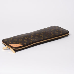 Very good condition LOUIS VUITTON Etuit 5 cravat M47535 Monogram tie case PVC tanned leather used 4a005816