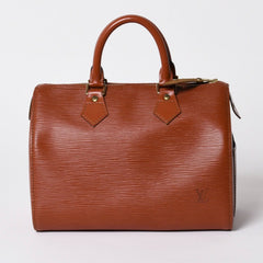 LOUIS VUITTON ルイヴィトン エピ スピーディ25 ハンドバッグ ブラウン ゴールド金具 M43013 美品 中古 4a005936