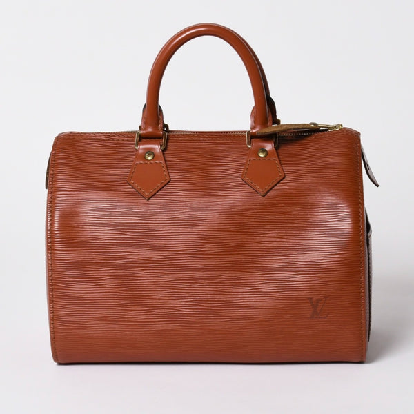 LOUIS VUITTON ルイヴィトン エピ スピーディ25 ハンドバッグ ブラウン ゴールド金具 M43013 美品 中古 4a005936