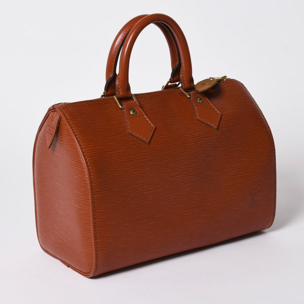 LOUIS VUITTON ルイヴィトン エピ スピーディ25 ハンドバッグ ブラウン ゴールド金具 M43013 美品 中古 4a005936