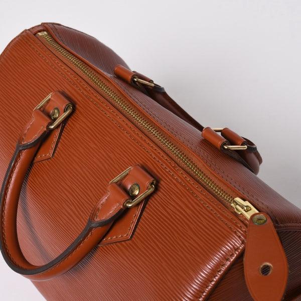 LOUIS VUITTON ルイヴィトン エピ スピーディ25 ハンドバッグ ブラウン ゴールド金具 M43013 美品 中古 4a005936