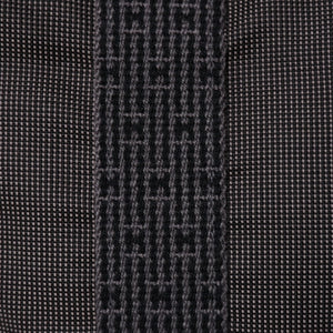 HERMES エルメス エールライン トートバッグ PM ダークグレー ナイロンキャンバス Hモノグラム織り柄 廃盤 シルバー金具 美品 中古 4a005813