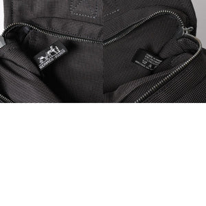 HERMES エルメス エールライン トートバッグ PM ダークグレー ナイロンキャンバス Hモノグラム織り柄 廃盤 シルバー金具 美品 中古 4a005813