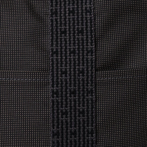 極美品 HERMES エルメス エールライン トート MM ハンドバッグ キャンバス グレー ブラック シルバー金具 中古 4a005812