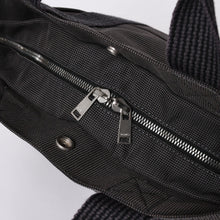 画像をギャラリービューアに読み込む, 極美品 HERMES エルメス エールライン トート MM ハンドバッグ キャンバス グレー ブラック シルバー金具 中古 4a005812
