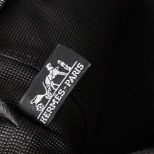 画像をギャラリービューアに読み込む, 極美品 HERMES エルメス エールライン トート MM ハンドバッグ キャンバス グレー ブラック シルバー金具 中古 4a005812