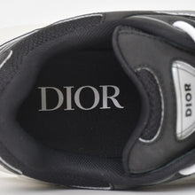 画像をギャラリービューアに読み込む, 新品同様品 Christian Dior クリスチャンディオール スニーカー 靴 B30 メッシュ ブラック ホワイト シルバー テクニカル ファブリック 中古 4a006109