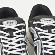 画像をギャラリービューアに読み込む, 新品同様品 Christian Dior クリスチャンディオール スニーカー 靴 B30 メッシュ ブラック ホワイト シルバー テクニカル ファブリック 中古 4a006109
