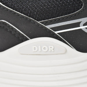 新品同様品 Christian Dior クリスチャンディオール スニーカー 靴 B30 メッシュ ブラック ホワイト シルバー テクニカル ファブリック 中古 4a006109