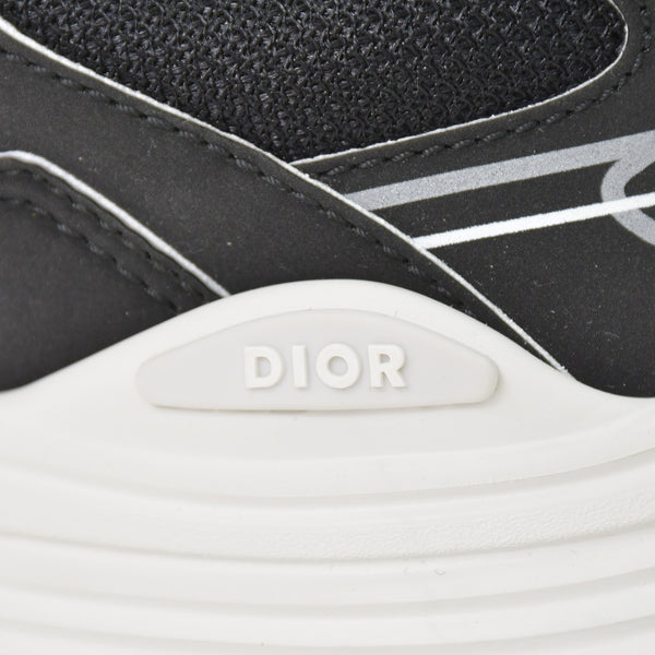 新品同様品 Christian Dior クリスチャンディオール スニーカー 靴 B30 メッシュ ブラック ホワイト シルバー テクニカル ファブリック 中古 4a006109