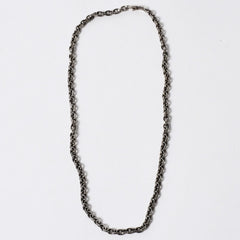 新品同様 CHROME HEARTS クロムハーツ 20inch PAPER CHAIN NECKLACE 20インチ ペーパーチェーンネックレス 重量約32.41g 中古 4a006158