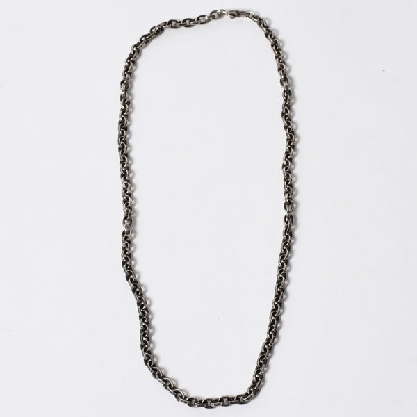 新品同様 CHROME HEARTS クロムハーツ 20inch PAPER CHAIN NECKLACE 20インチ ペーパーチェーンネックレス 重量約32.41g 中古 4a006158