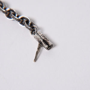 新品同様 CHROME HEARTS クロムハーツ 20inch PAPER CHAIN NECKLACE 20インチ ペーパーチェーンネックレス 重量約32.41g 中古 4a006158