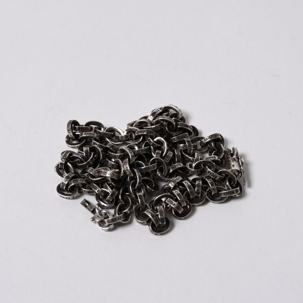新品同様 CHROME HEARTS クロムハーツ 20inch PAPER CHAIN NECKLACE 20インチ ペーパーチェーンネックレス 重量約32.41g 中古 4a006158