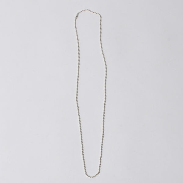 新品未使用 CHROME HEARTS クロムハーツ BALL CHAIN 30inch ボールチェーン 30インチ ネックレス 重量9.29g 中古 4a006165