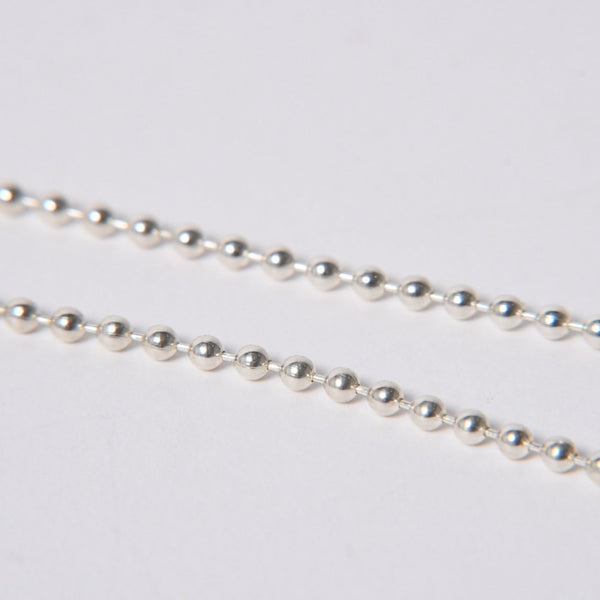 新品未使用 CHROME HEARTS クロムハーツ BALL CHAIN 30inch ボールチェーン 30インチ ネックレス 重量9.29g 中古 4a006165