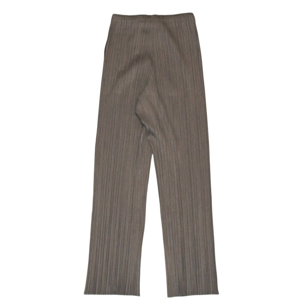 極美品 ISSEI MIYAKE イッセイミヤケ PLEATS PLEASE プリーツプリーズ パンツ グレー 7575115 中古 4a006115