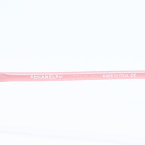 CHANEL シャネル スクエア型サングラス アイウェア 5043-B c.671/58 サイズ55□16 135 ココマーク ラインストーン クリアピンク 良品 中古 4a006206