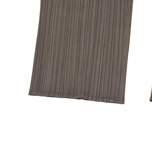 極美品 ISSEI MIYAKE イッセイミヤケ PLEATS PLEASE プリーツプリーズ パンツ グレー 7575115 中古 4a006115