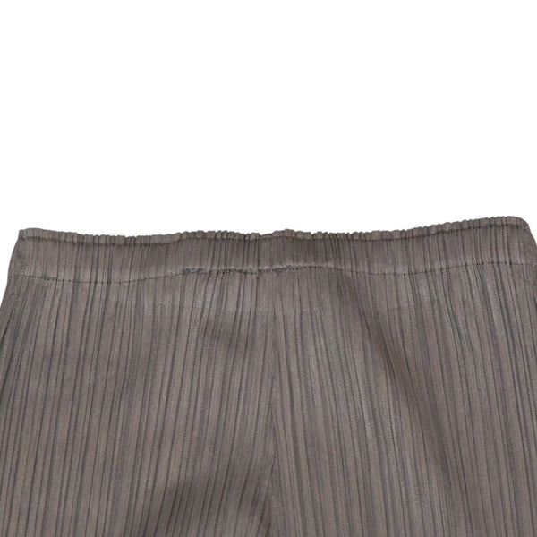 極美品 ISSEI MIYAKE イッセイミヤケ PLEATS PLEASE プリーツプリーズ パンツ グレー 7575115 中古 4a006115
