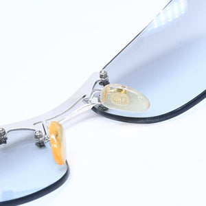 Christian Dior クリスチャンディオール DIOR POP リムレス サングラス YB7I4 サイズ65□15 120 グレー シルバー 美品 中古 4a006203