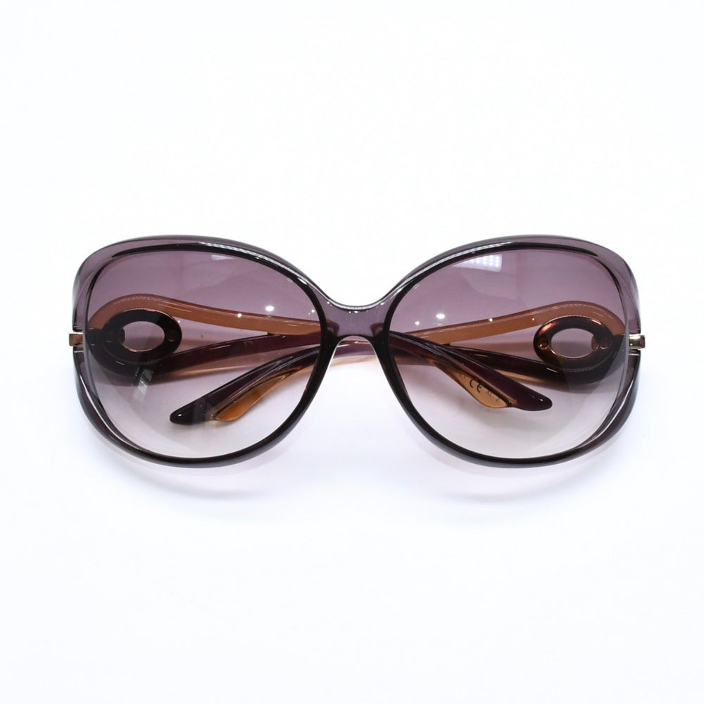 極美品 CHRISTIAN DIOR クリスチャンディオール DIORVOLYTE2F サングラス 40IJS サイズ62□15 120 ブラウン アイウェア ゴールド金具 中古 4a006202