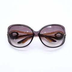 極美品 CHRISTIAN DIOR クリスチャンディオール DIORVOLYTE2F サングラス 40IJS サイズ62□15 120 ブラウン アイウェア ゴールド金具 中古 4a006202