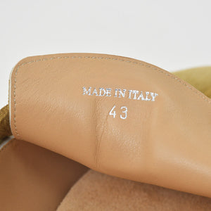 新品未使用 MAISON MARGIELA メゾンマルジェラ タビ アナトミック ミュール スリッポンサンダル S57WP0108 P9026 スエード ペールカーキ サイズ43 中古 4a006123