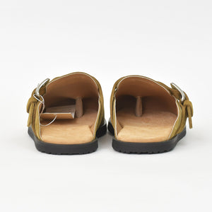 新品未使用 MAISON MARGIELA メゾンマルジェラ タビ アナトミック ミュール スリッポンサンダル S57WP0108 P9026 スエード ペールカーキ サイズ43 中古 4a006123