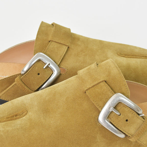 新品未使用 MAISON MARGIELA メゾンマルジェラ タビ アナトミック ミュール スリッポンサンダル S57WP0108 P9026 スエード ペールカーキ サイズ43 中古 4a006123