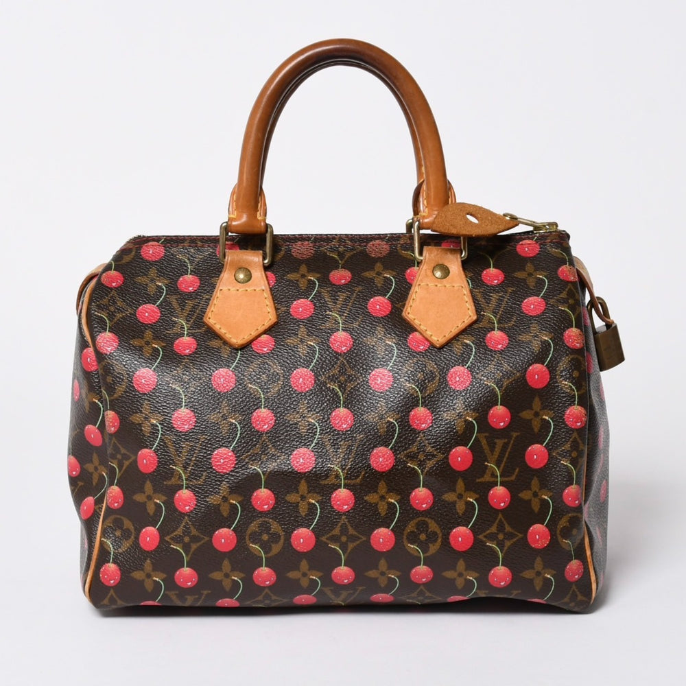 LOUIS VUITTON ルイヴィトン 村上隆 モノグラム・チェリー スピーディ25 ハンドバッグ M95009 美品 中古 4a006113