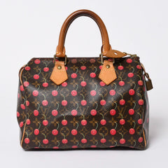 LOUIS VUITTON ルイヴィトン 村上隆 モノグラム・チェリー スピーディ25 ハンドバッグ M95009 美品 中古 4a006113