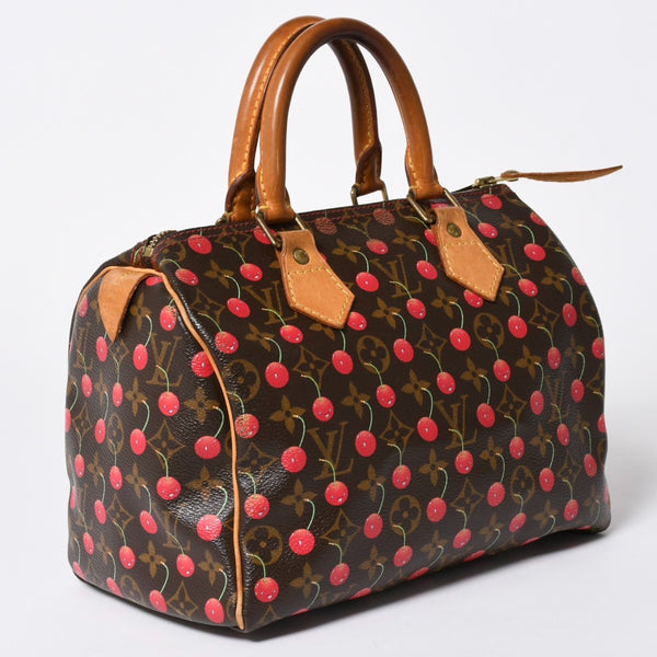 LOUIS VUITTON ルイヴィトン 村上隆 モノグラム・チェリー スピーディ25 ハンドバッグ M95009 美品 中古 4a006113