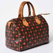 画像をギャラリービューアに読み込む, LOUIS VUITTON ルイヴィトン 村上隆 モノグラム・チェリー スピーディ25 ハンドバッグ M95009 美品 中古 4a006113
