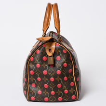 画像をギャラリービューアに読み込む, LOUIS VUITTON ルイヴィトン 村上隆 モノグラム・チェリー スピーディ25 ハンドバッグ M95009 美品 中古 4a006113