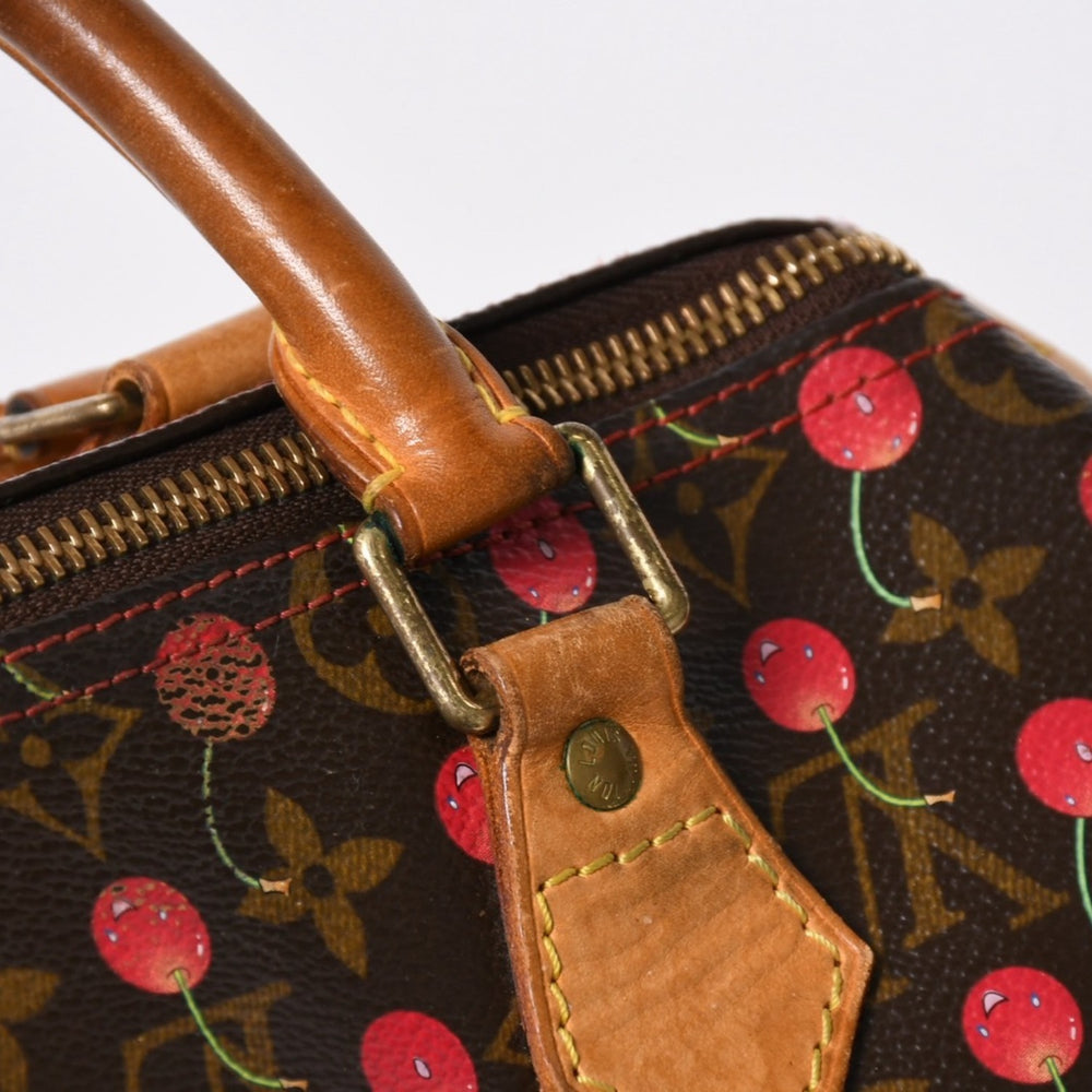 LOUIS VUITTON ルイヴィトン 村上隆 モノグラム・チェリー スピーディ25 ハンドバッグ M95009 美品 中古 4a006113