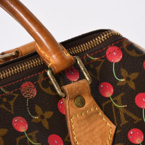 LOUIS VUITTON ルイヴィトン 村上隆 モノグラム・チェリー スピーディ25 ハンドバッグ M95009 美品 中古 4a006113