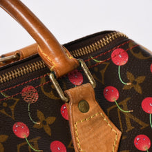 画像をギャラリービューアに読み込む, LOUIS VUITTON ルイヴィトン 村上隆 モノグラム・チェリー スピーディ25 ハンドバッグ M95009 美品 中古 4a006113