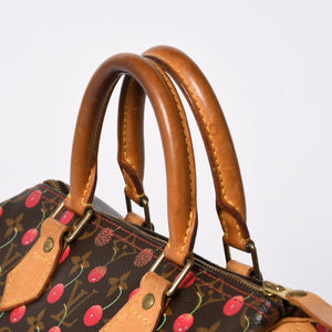 LOUIS VUITTON ルイヴィトン 村上隆 モノグラム・チェリー スピーディ25 ハンドバッグ M95009 美品 中古 4a006113
